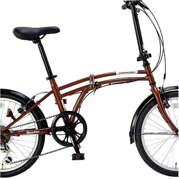 リユース品　フォルクスワーゲン　折り畳み自転車　20インチ6段変速 フォルクスワーゲン（Volkswagen） 「フォルクスワーゲン」VW-206G 20