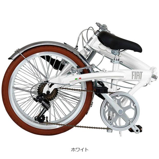 Fiat 折りたたみ自転車 ホワイト 小径車 フィアットに積める