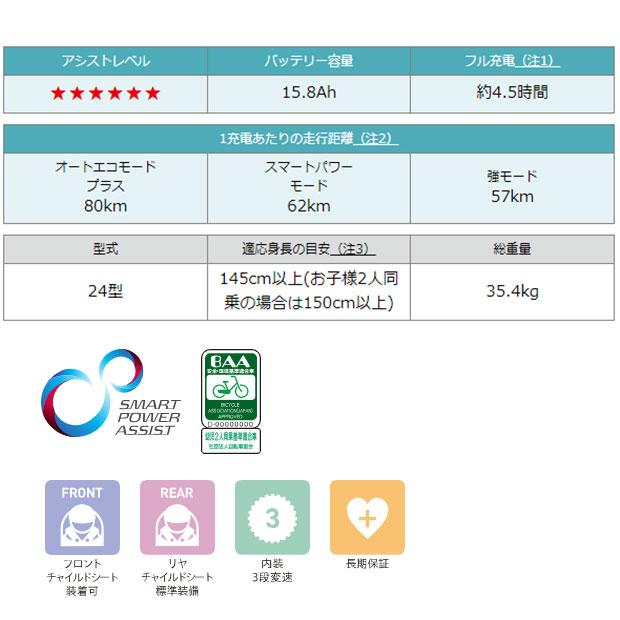 YAMAHA 「ヤマハ」PAS Crew（パス クルー）「PA24C」24インチ 3