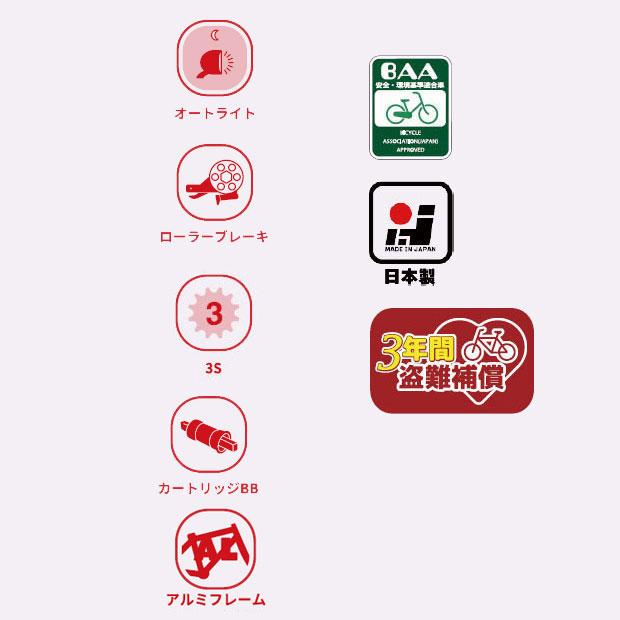 あ*ん様 あさひ製GARNETガーネット20インチ3段 AUTO LED min 地域限定商品」「アサヒサイクル」アスミックス203「AMS03C」20インチ