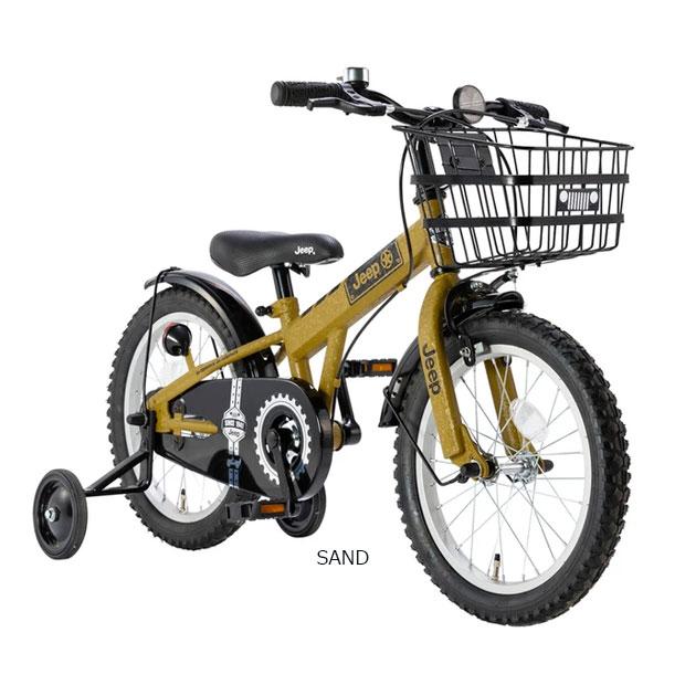 Jeep 子供用自転車 ベージュ 前面バスケット付き Jeep（ジープ） 「東日本限定」「ジープ」JE-16G 16インチ 子供用