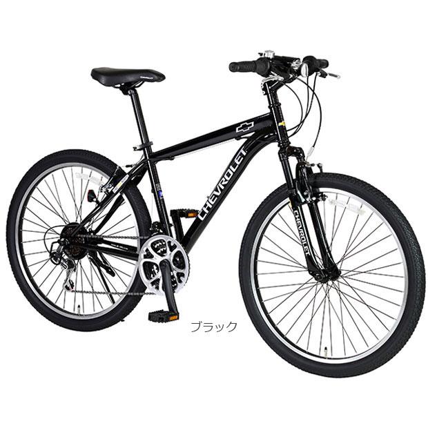 CHEVROLET マウンテンバイク ブラック シボレー（CHEVROLET） 「シボレー」CHEVROLET ATB2618Fsus-BAA 26