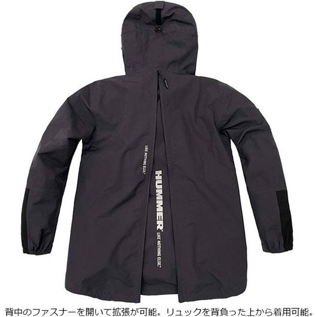 5/30-6/1はボーナスストア+5％「送料無料」「ハマー」HM-W10 LED超はっ水透湿防水ストレッチコート レインウェア | HUMMER | 07