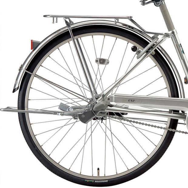 自転車中古　BRIDGESTONE　WEDGE ROCK　内装3段変速　オートライト　頑丈なフレームとリアキャリア　ステンレスホイールグリップバー　大きめなカゴ　ワイヤーロック付き　タイヤ27インチ　カラーシルバー BRIDGESTONE（ブリヂストン） 「ブリヂストン」ロングティーンDX L型