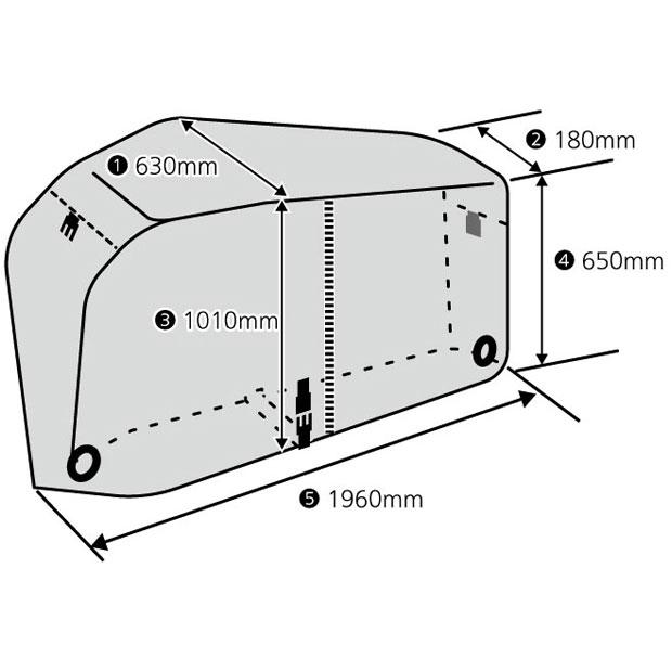 「送料無料」「パナソニック」NSAR158サイクルカバー Mサイズ（シティモデルリアバスケット未装着時用）自転車カバー | Panasonic | 06