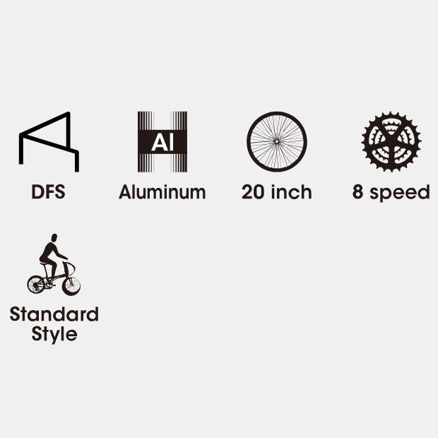 2/27-3/1はボーナスストア+5％「ダホン」Deftar TX（デフターTX）20インチ 折りたたみ自転車 -26 | DAHON | 03