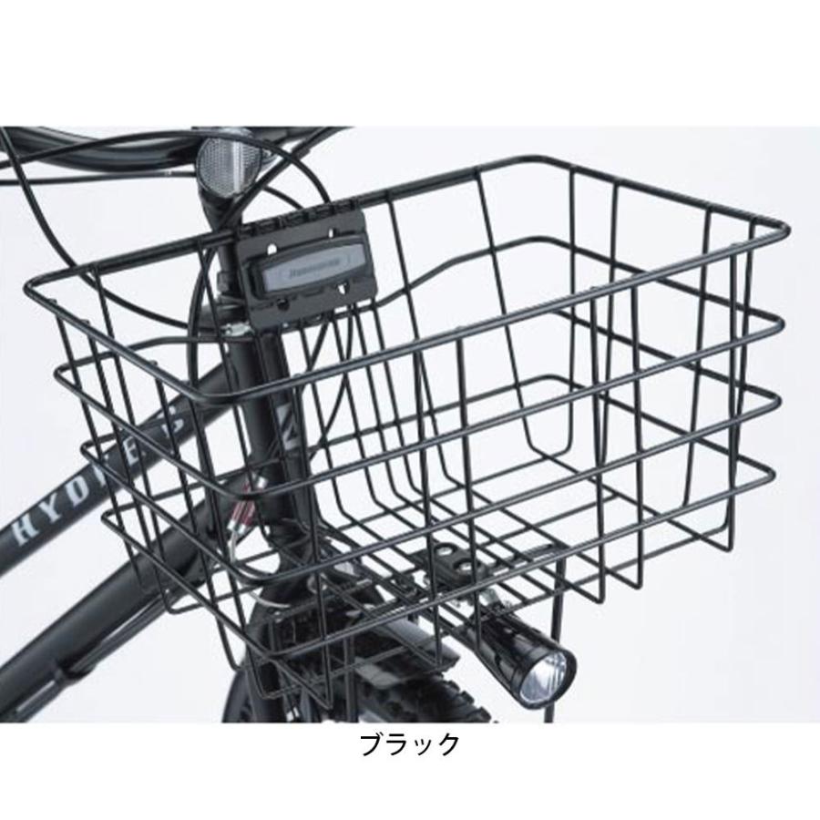 当店限定P10倍 10/24-10/26　ブリヂストン 自転車 前カゴ ブリジストン BRIDGESTONE ハイディーツー用フロントバスケット ブラック BK-HDB.C