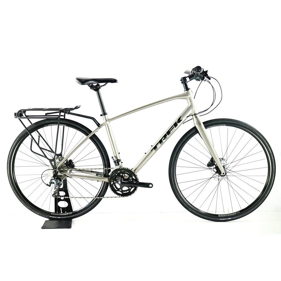 TREK 7.4FX クロスバイク クリスタルホワイト ドリンクホルダー付