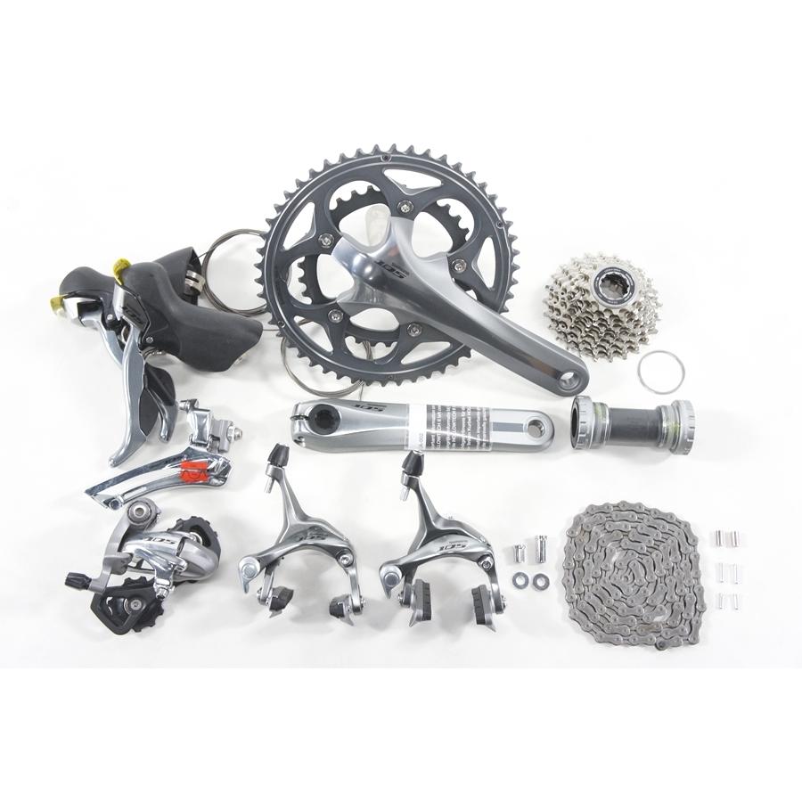 ◇◇シマノ SHIMANO 105 5700系 2x10速 コンポセット シルバー ◇◇シマノ SHIMANO 105 5700系 2x10速 コンポセット シルバー