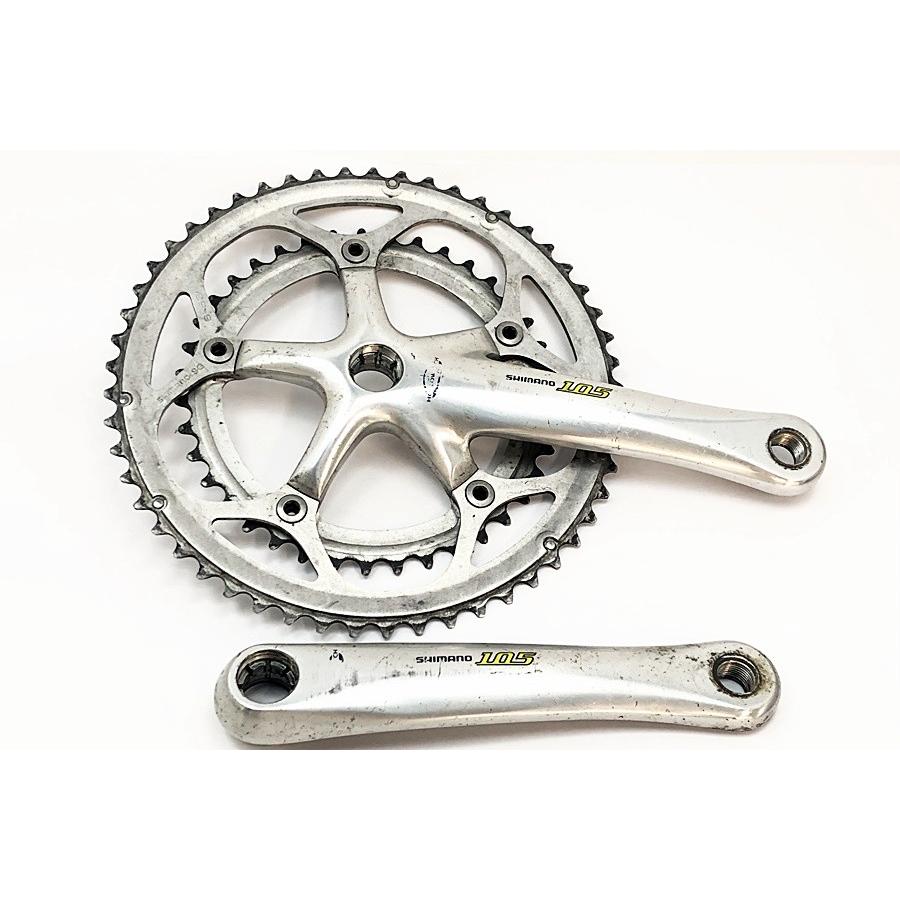 シマノ SHIMANO FC-5501 105 クランクセット 9S シルバー 53/39T シマノ SHIMANO FC-5501 105 クランクセット 9S シルバー 53/39T