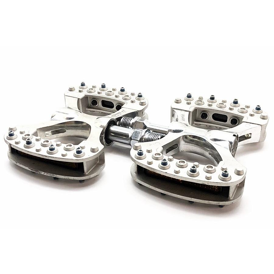 美品 三ヶ島製作所 MKS GAMMA ガンマ フラットペダル シルバー :cps 