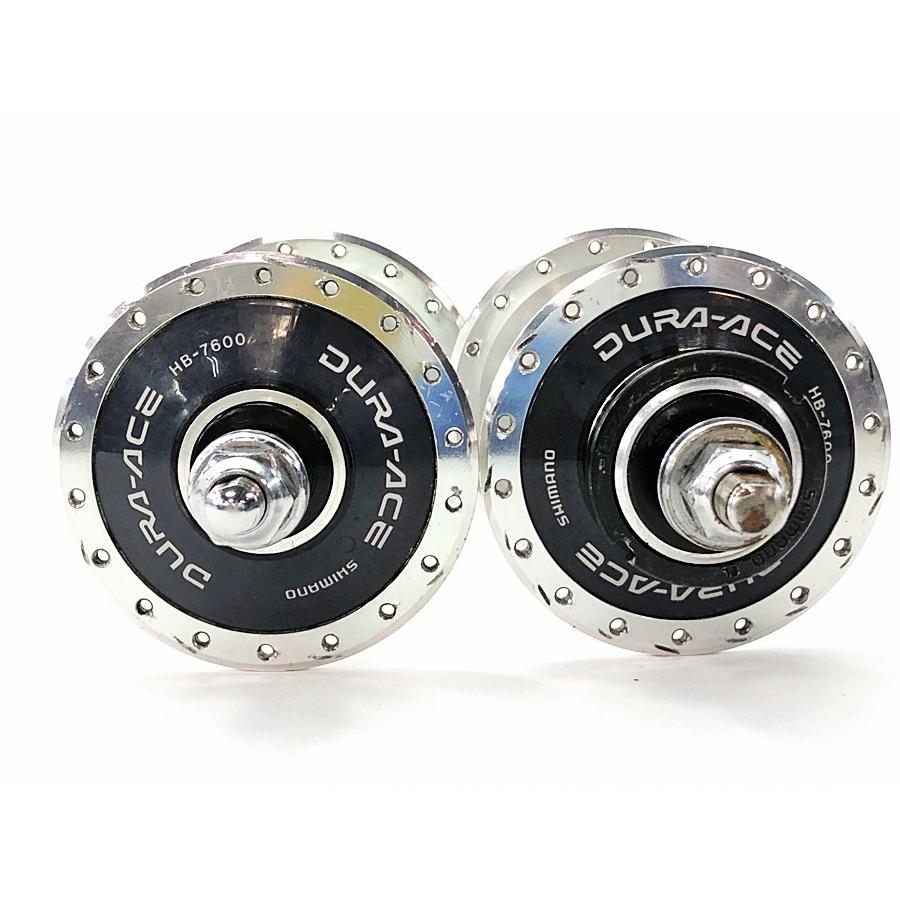 シマノ SHIMANO HB-7600 DURA-ACE NJS刻印 ハブ前後セット シマノ SHIMANO HB-7600 DURA-ACE NJS刻印 ハブ前後セット