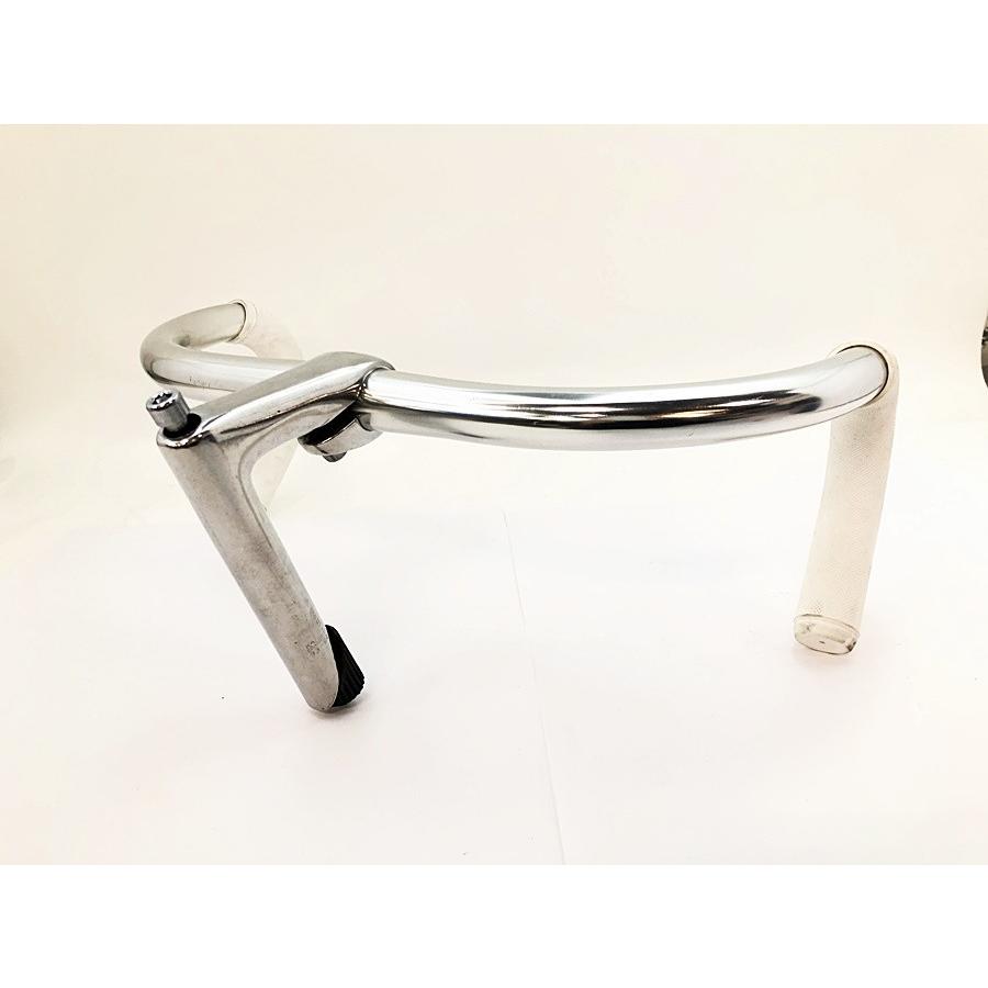 ドロップハンドル スレッドステム セット ピスト シルバー 80mm ドロップハンドル スレッドステム セット ピスト シルバー 80mm