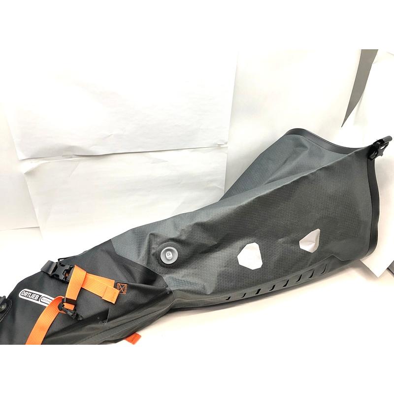美品 オルトリーブ ORTLIEB シートパック サドルバッグ 8-16.5L グレー 