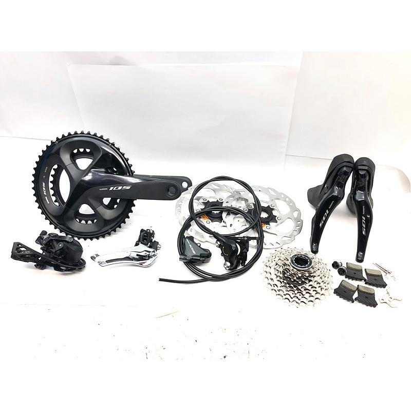 美品 シマノ SHIMANO 105 R7020系 コンポセット ブラック ディスク ST-R7020 FC-R7000 FD-R7000