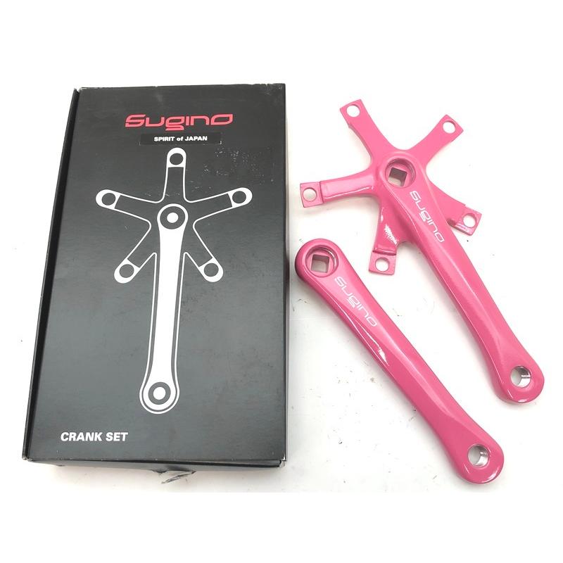 未使用品 スギノ SUGINO RD-2 クランク シングルクランク ピンク 165mm 四角テーパー 130 :cps-2101228013