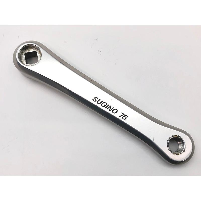 スギノ75 シルバークランク 165mm クランク　NJS 競輪 スギノ75 シルバークランク 165mm クランクNJS 競輪