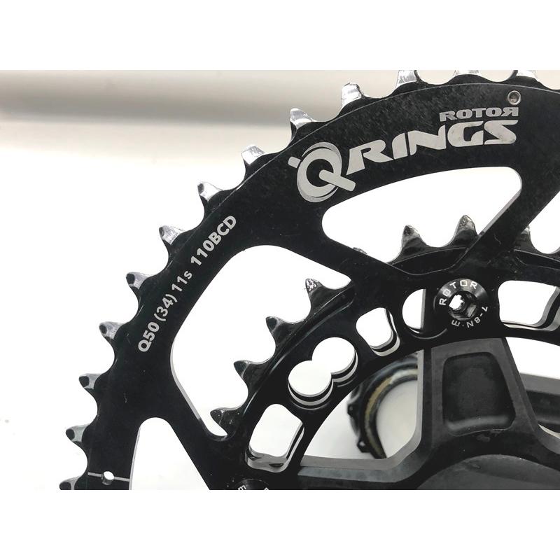 ローター ROTOR 3D+ Q-RINGS クランク 楕円チェーンリング 160mm ローター ROTOR 3D+ Q-RINGS クランク 楕円チェーンリング 160mm