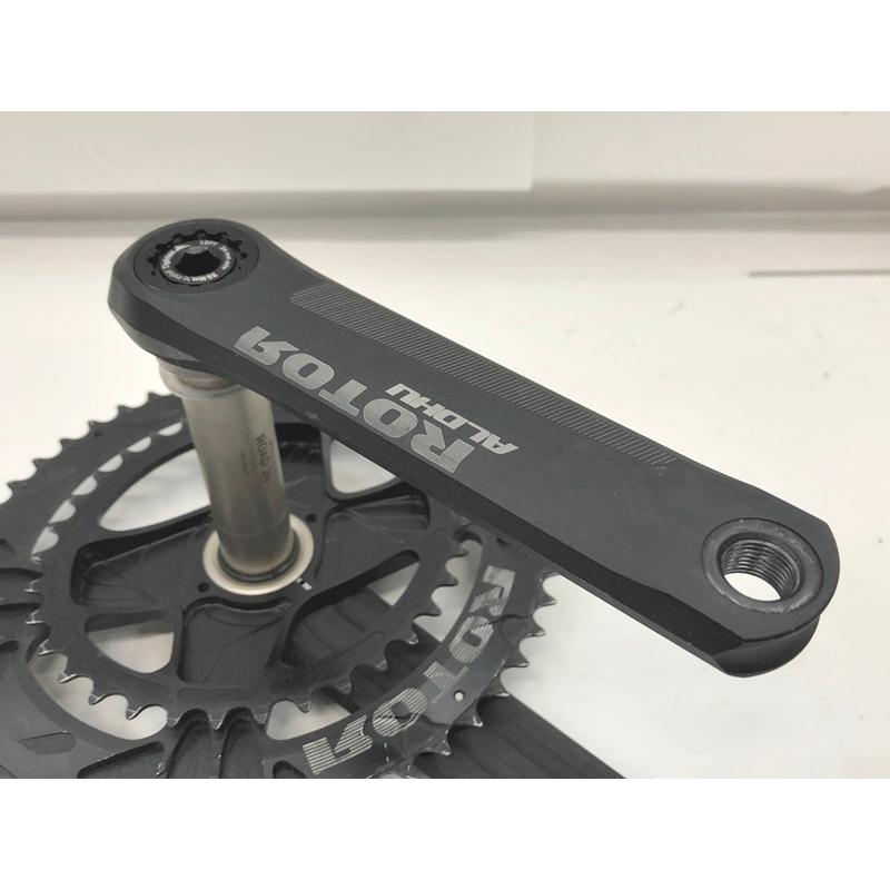 ローター ROTOR ALDHU 24MM ROAD AXLE クランク 楕円チェーン ローター ROTOR ALDHU 24MM ROAD AXLE クランク 楕円チェーン