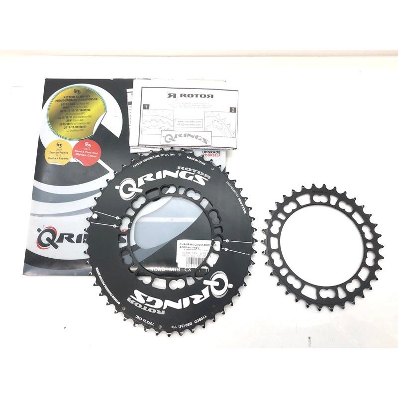 ローター ROTOR Q-RINGS 楕円チェーンリング チェーンリング アウター 