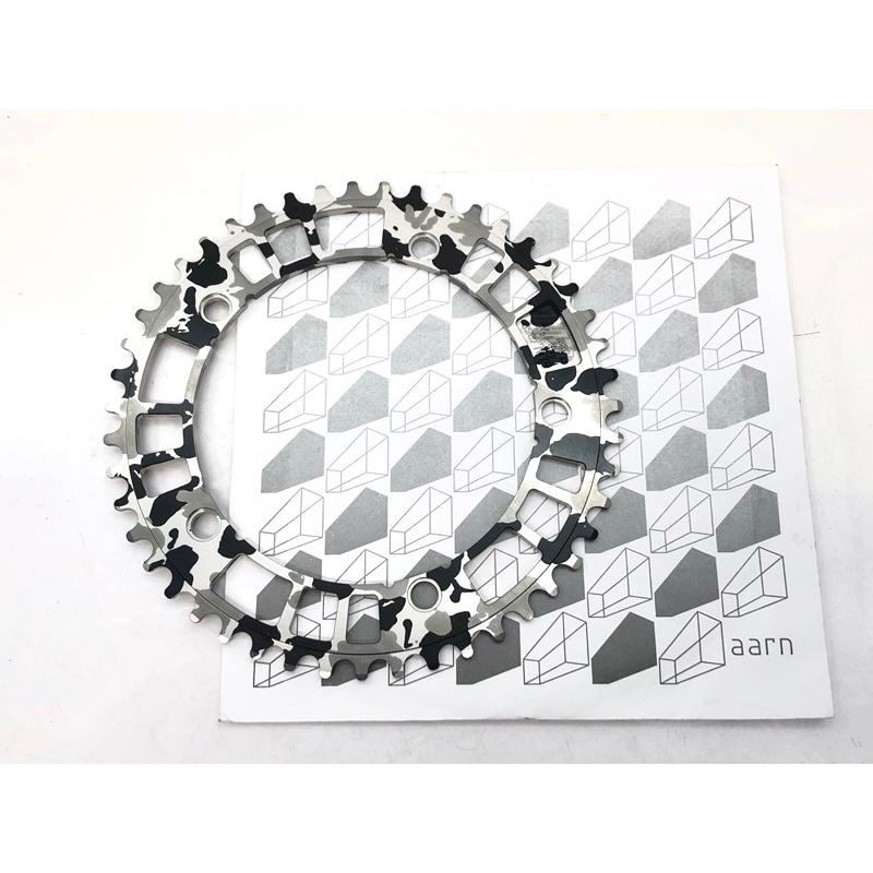 美品 アーロン AARN track chainring チェーンリング camo 144 美品 アーロン AARN track chainring チェーンリング camo 144