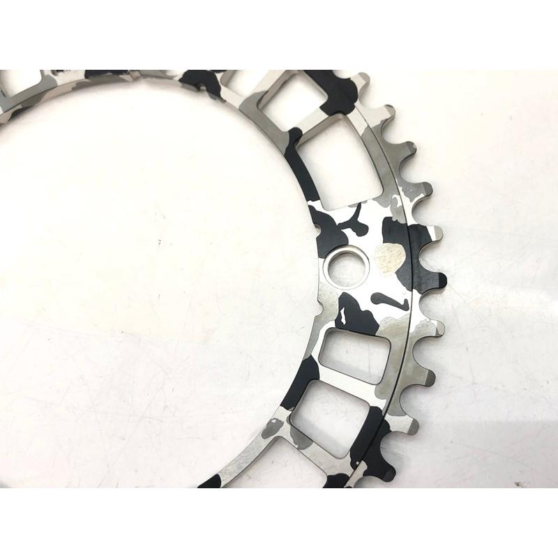 美品 アーロン AARN track chainring チェーンリング camo 144 美品 アーロン AARN track chainring チェーンリング camo 144