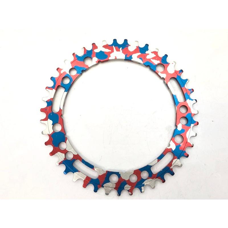 美品 アーロン AARN track chainring チェーンリング trico camo 美品 アーロン AARN track chainring チェーンリング trico camo