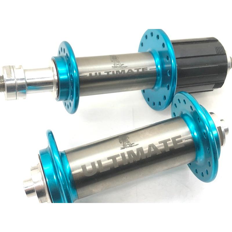 未使用品 Ultimate Machine Co チタンハブ ハブ 前後セット ヴィンテージ 10速 32ホール シマノフリー 100/135