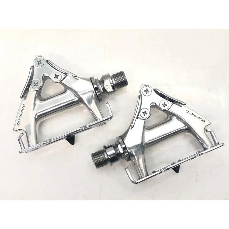 シマノ Dura-AceフラットペダルPD-7400トゥクリップ付