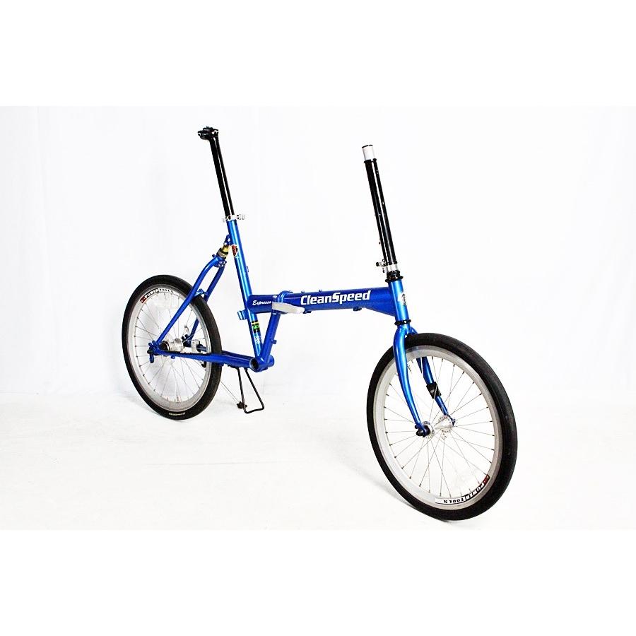Clean Speed 折りたたみ自転車 青