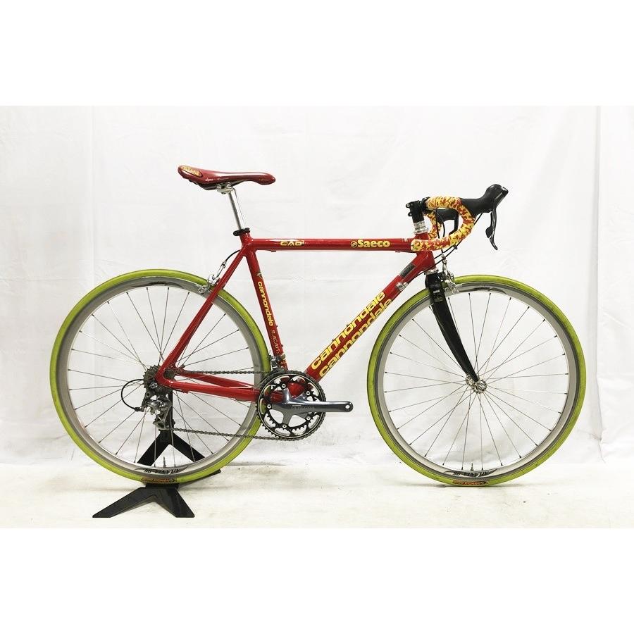 キャノンデール Cannondale Caad3 Saeco Ultegra 1998年モデル アルミ ロードバイク 2 10速 レッド イエロー Cpt Bi Cycle Paradise 通販 Yahoo ショッピング