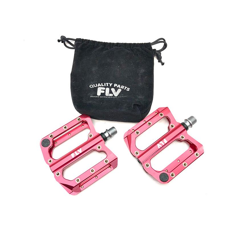 新品未使用】FLV バタフライペダルレッド