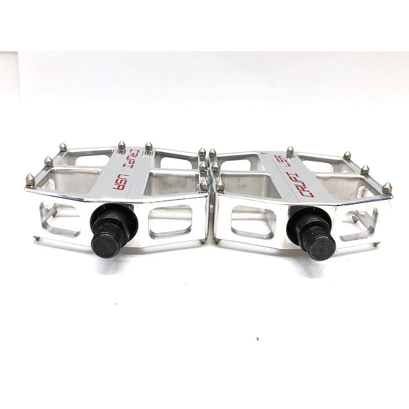 美品 クルッピ CRUPI フラットペダル アルミ シルバー : CYCLE 美品 クルッピ CRUPI フラットペダル アルミ シルバー : CYCLE