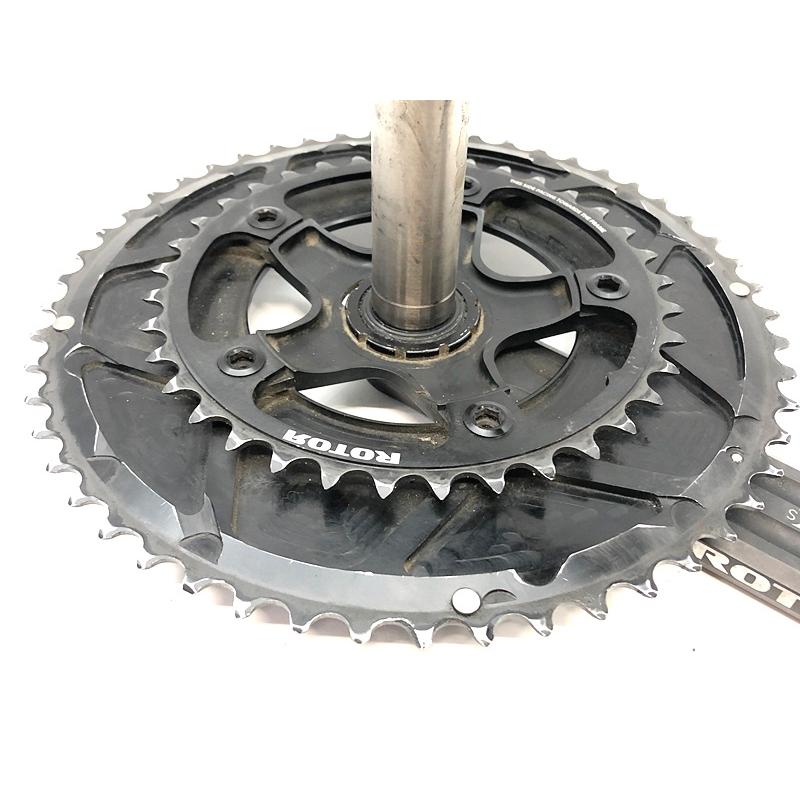 ローター ROTOR 3D 24mmシャフト クランク noQチェーンリング ローター ROTOR 3D 24mmシャフト クランク noQチェーンリング