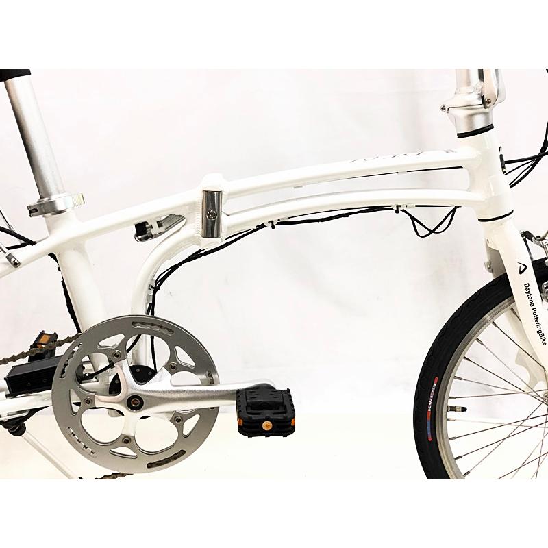DE01 折りたたみ電動ホワイト20インチ バッテリー6.6Ah 充電器あり