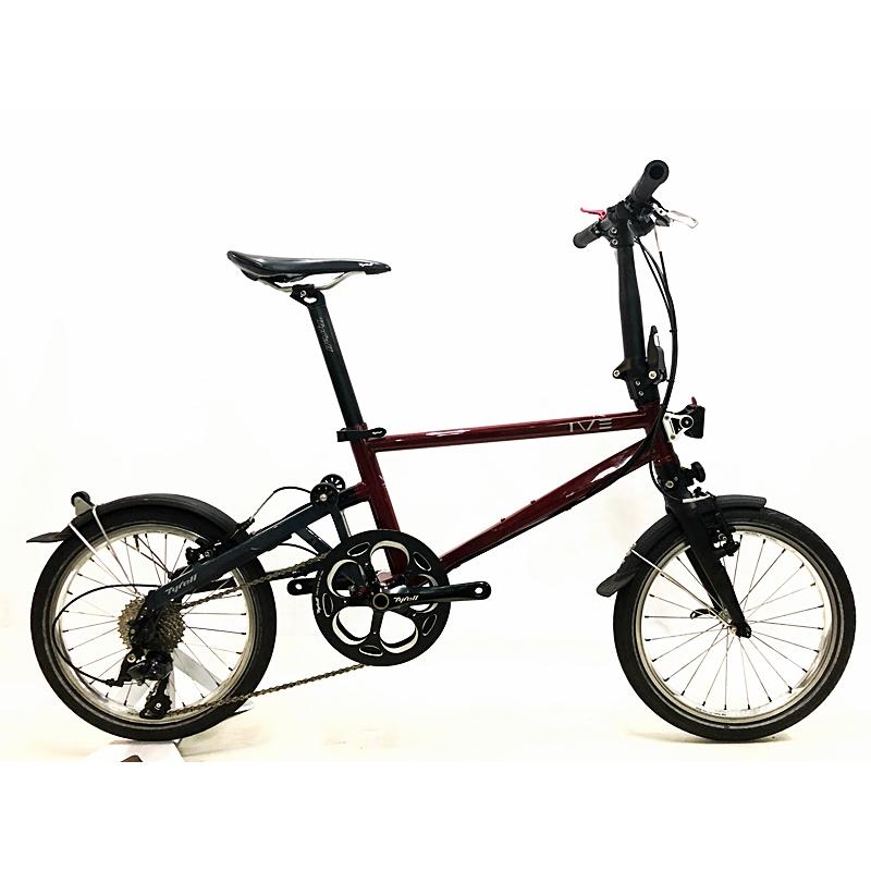 訳アリ タイレル Tyrell イヴ Ive 18年モデル Sora 折り畳み自転車 18インチ ワインレッド ダークグレー Cpt Bi Cycle Paradise 通販 Yahoo ショッピング
