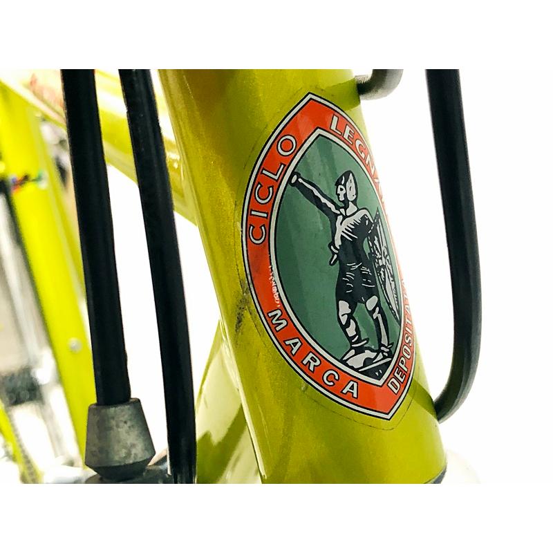 希少! LEGNANO 535mm 2×8 700×23 黄緑 クロモリ CAMPIONE DEL MONDO