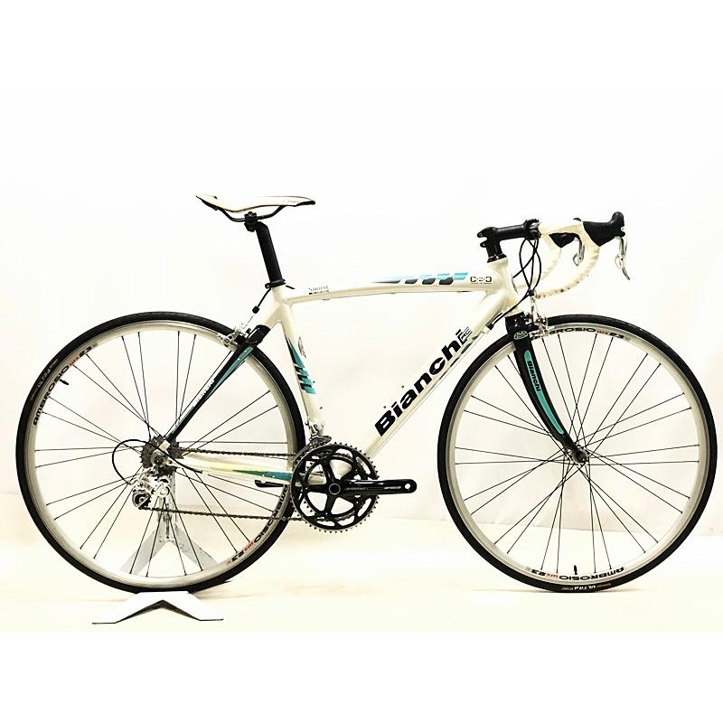 ビアンキ BIANCHI ニローネセブン アルカーボン VIA NIRONE7 Alu/Carbon CAMPAGNOLO VELOCE 2007年 ロードバイク 50サイズ ホワイト｜cycleparadise