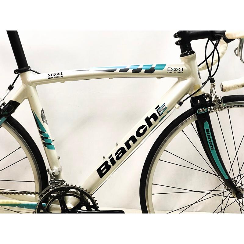 ビアンキ BIANCHI ニローネセブン アルカーボン VIA NIRONE7 Alu/Carbon CAMPAGNOLO VELOCE 2007年 ロードバイク 50サイズ ホワイト｜cycleparadise｜03