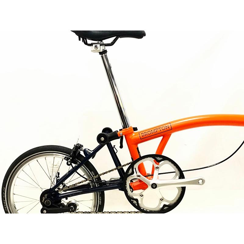 気質アップ 美品 ブロンプトン Brompton S1e ビスポーク S1e B Spoke 年頃 折り畳み自転車 16インチ オレンジ ネイビー 数量限定 Alburhan In