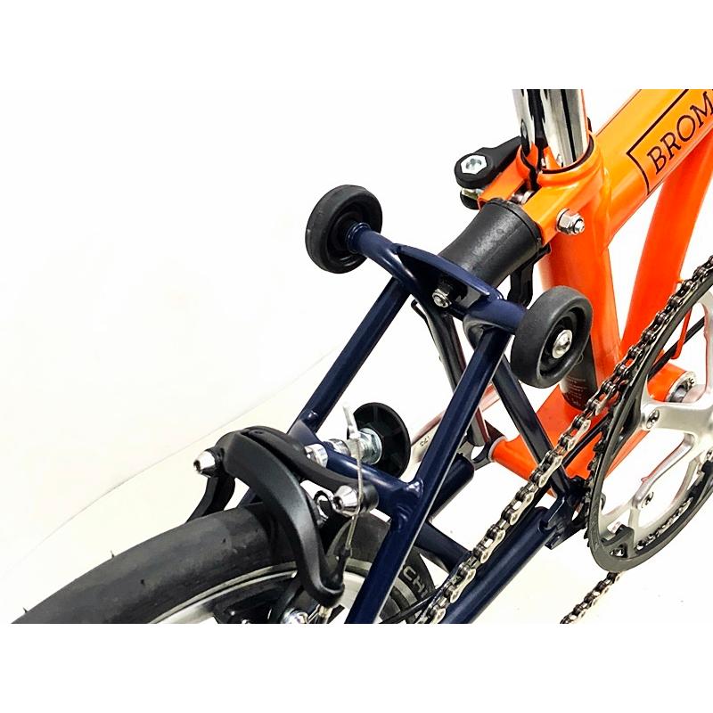 気質アップ 美品 ブロンプトン Brompton S1e ビスポーク S1e B Spoke 年頃 折り畳み自転車 16インチ オレンジ ネイビー 数量限定 Alburhan In
