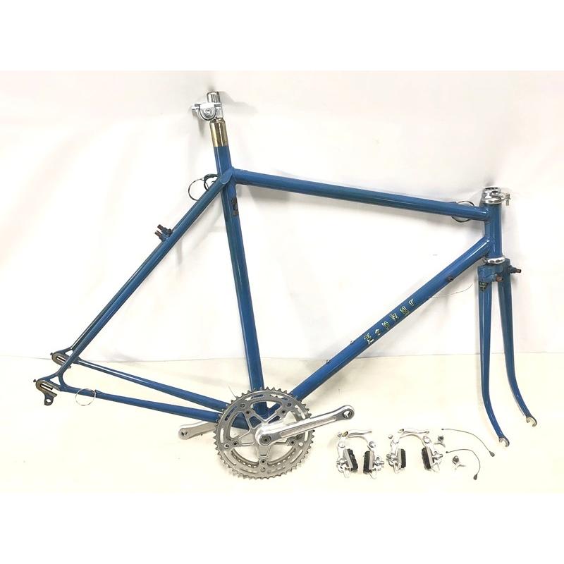 訳アリ ゼファー Zephyr フレームセット 年式不明 クロモリ ネイビー Stronglightクランク Cpt Fr Cycle Paradise 通販 Yahoo ショッピング