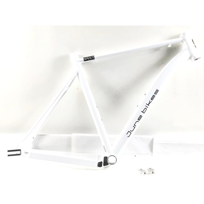 ホワイト シングルスピード ピストバイク フレームのみ