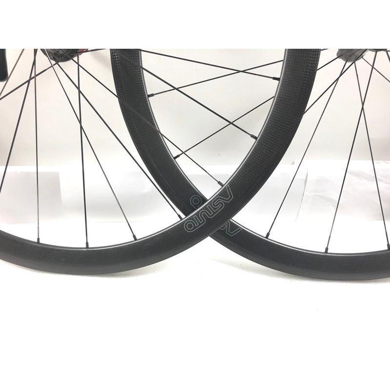 ASTUTO カーボンホイール リムブレーキ チューブラータイヤ付き 前後