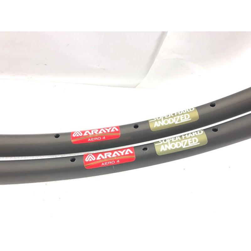 未使用 アラヤ ARAYA AERO4 リム2本セット 28ホール 32ホール 700c 
