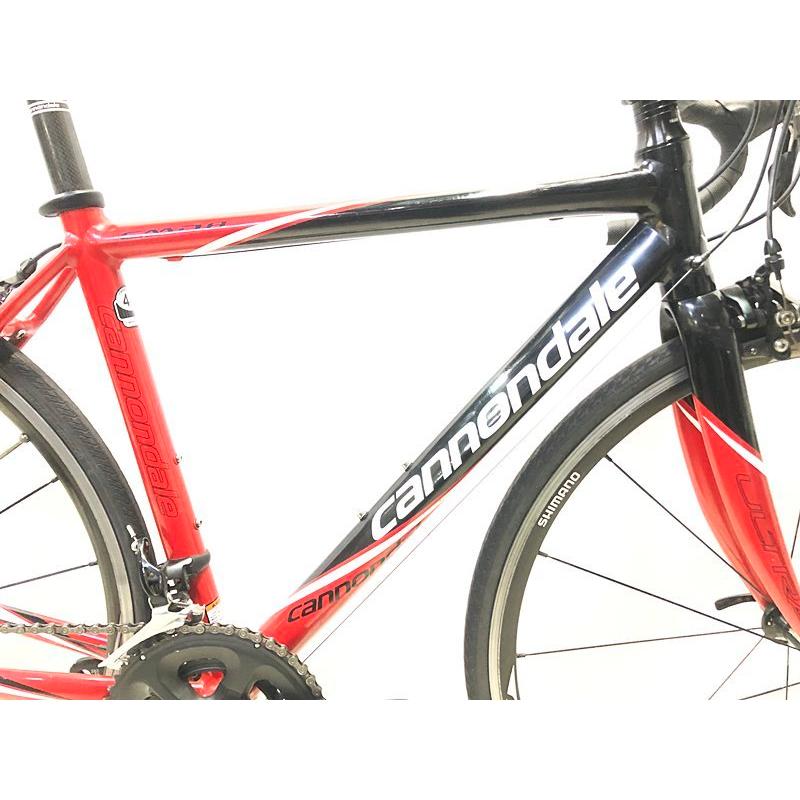 キャノンデール CANNONDALE CAAD8 カスタム SHIMANO 105 2010年モデル ロードバイク 48サイズ ブラック・レッド｜cycleparadise｜02