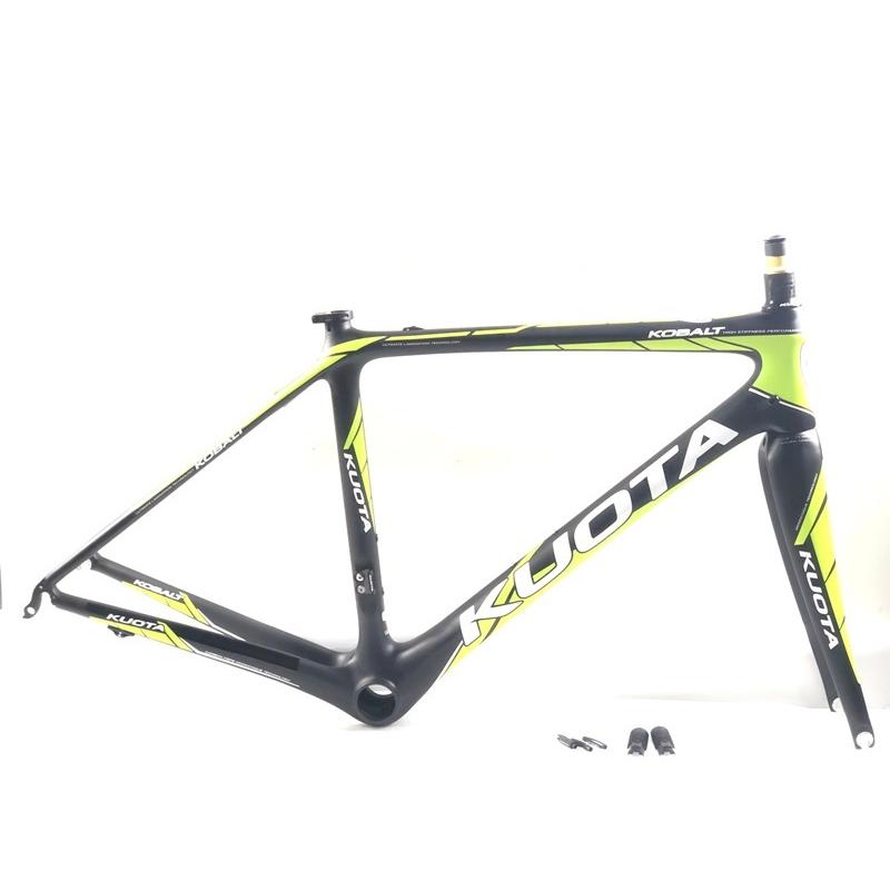 新作続 CYCLE PARADISE美品 クオータ KUOTA コバルト KOBALT フレームセット 2017 Sサイズ カーボン ブラック グリーン 美品 クオータ KUOTA コバルト KOBALT フレームセット 2020 Sサイズ カーボン ブラック グリーン