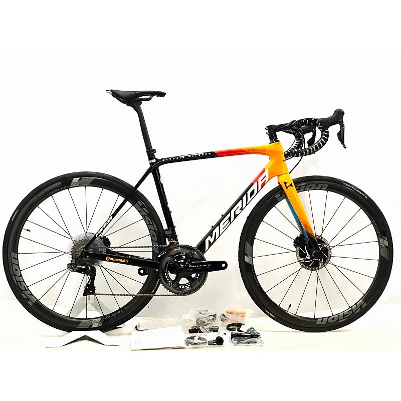 未走行品 メリダ MERIDA スクルトゥーラ SCULTURA TEAM-E DURA-ACE 電動Di2 油圧DISC 2021年 カーボンロードバイク 52(SM) チームカラー｜cycleparadise