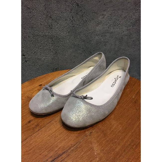 代官山)repetto レペット サンドリヨン ラメスエード フラットシューズ 