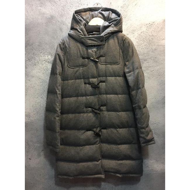 代官山)Theory セオリー ウール ダウン ダッフルコート グレー L : dky 